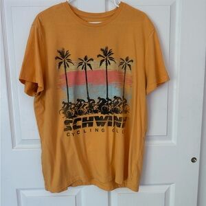 Goodfellow & Co Men's Orange Cycling Graphic Tee
